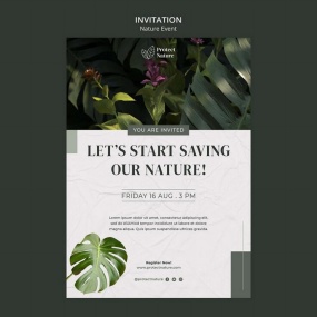 保护自然公益宣传海报